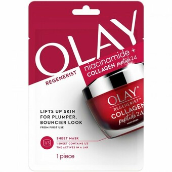BIG W Olay Regenerist Niacinamide + Collagen Peptide 24 Face Sheet Mask offer