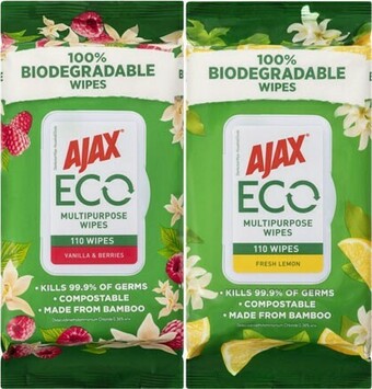 BIG W Ajax 110-Pack Multipurpose Wipes offer