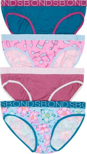 BIG W Bonds 4-Pack Girls Bikini Briefs offer
