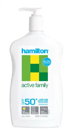 Pharmacy4Less Hamilton active family spf 50+ 500ml lotion or spray offer