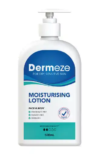 Pharmacy4Less Dermeze moisturising lotion 500ml offer