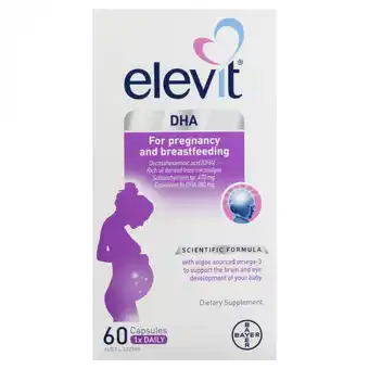 Elevit dha for pregnancy and breastfeeding 60 capsules