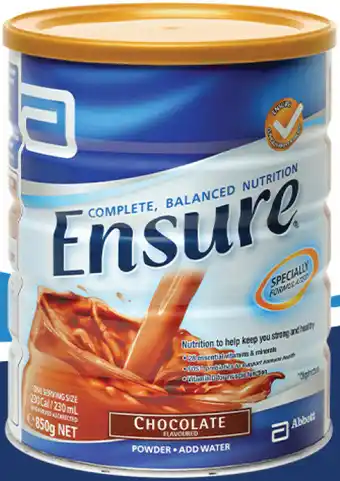 Pharmacy4Less Ensure powder chocolate 850g offer