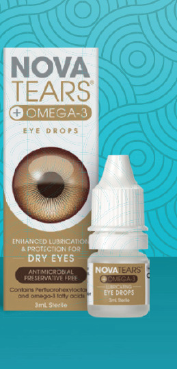 Pharmacy4Less Nova tears + omega 3 lubricating eye drops 3ml offer