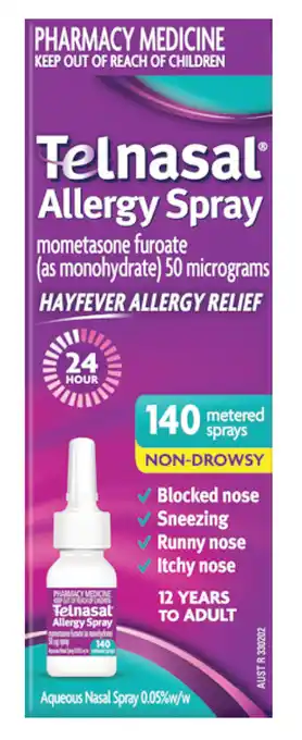 Pharmacy4Less Telnasal allergy spray 140 doses offer