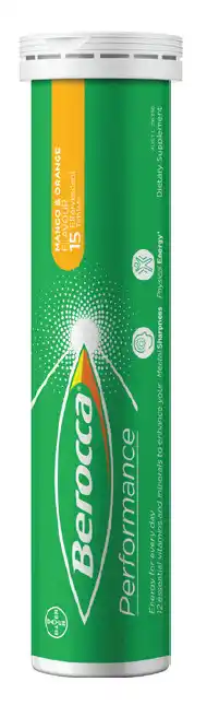 Berocca performance effervescent mango & orange 15 tablets