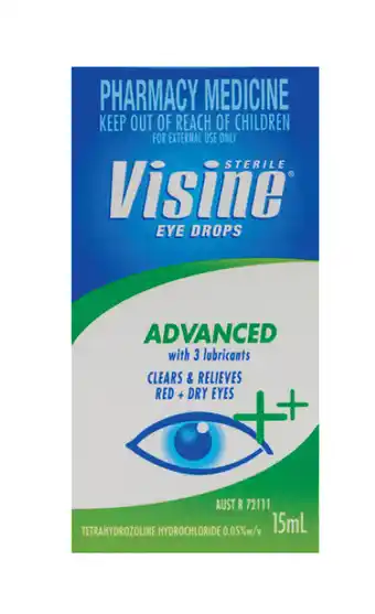 Visine advanced eyedrops 15ml