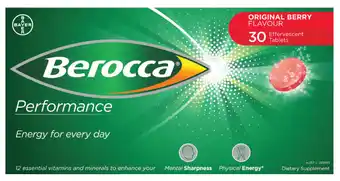 Pharmacy4Less Berocca performance original berry flavour 30 effervescent tablets offer