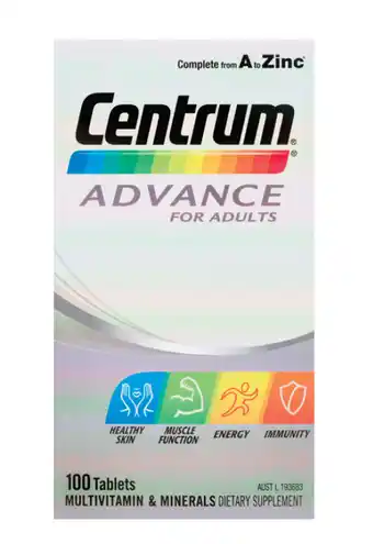 Centrum advance 100 tablets