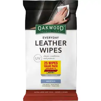 SuperCheap Auto Oakwood leather wipes offer