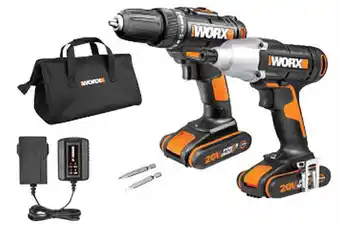 SuperCheap Auto Worx 20v drill & impact driver kit offer
