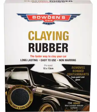 SuperCheap Auto Bowden's own claying rubber offer