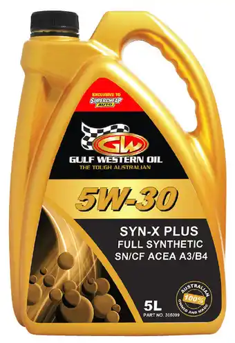 SuperCheap Auto Gulf western 5l full synthetic syn-x engine oils - 4000 5w-30 offer