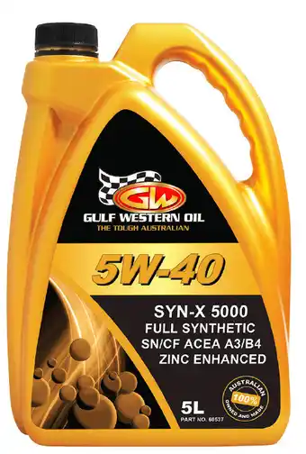 SuperCheap Auto Gulf western 5l full synthetic syn-x engine oils - 5000 5w-40 offer