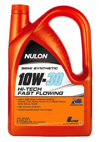 SuperCheap Auto Nulon 6l engine oils - hi-tech fast flowing 10w-30 offer