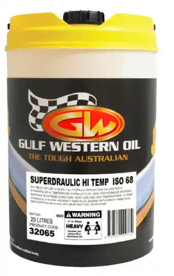 SuperCheap Auto Gulf western 20l hydraulic fluids - iso 68 offer