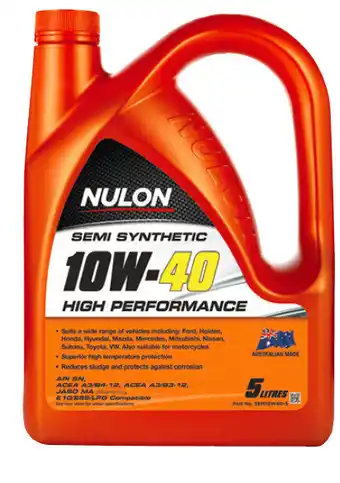 SuperCheap Auto Nulon 5l semi synthetic engine oils - high performance 10w-40 offer