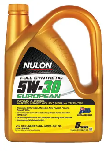 SuperCheap Auto Nulon 5l full synthetic diesel engine oils - european 5w-30 offer