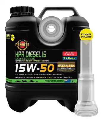 SuperCheap Auto Penrite 7l hpr diesel engine oils - hpr diesel 15 offer