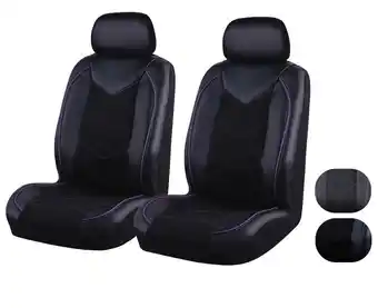 SuperCheap Auto Sca sport leather look & mesh seat covers offer