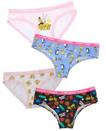 Looney tunes, gremlins or stranger things womens bikini or skimpy briefs sizes 8-16