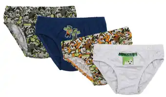 BIG W Minecraft kids 4-pack briefs sizes 4/6-6/8 offer