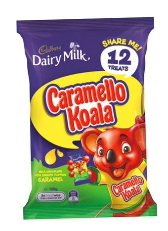 BIG W Cadbury dairy milk caramello koala 12 piece share pack 180g offer
