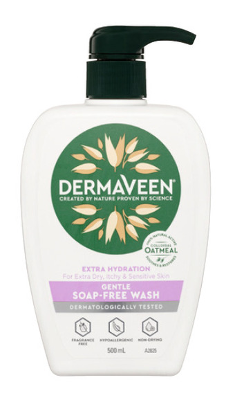 BIG W Dermaveen extra gentle soap free wash 500ml offer