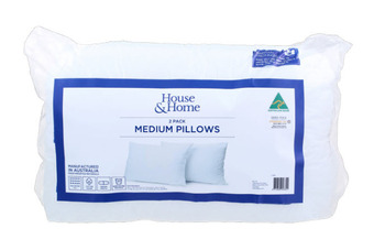 BIG W House & home 2-pack medium pillows offer
