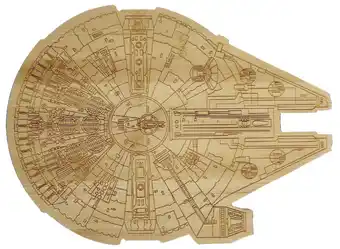 BIG W Star wars millenium falcon timber serving board offer