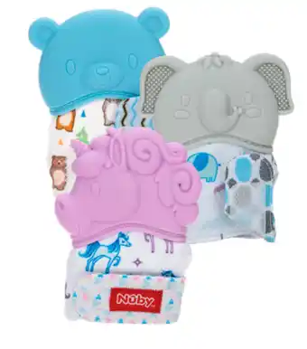 BIG W Nuby 3d teething mitten - assorted offer