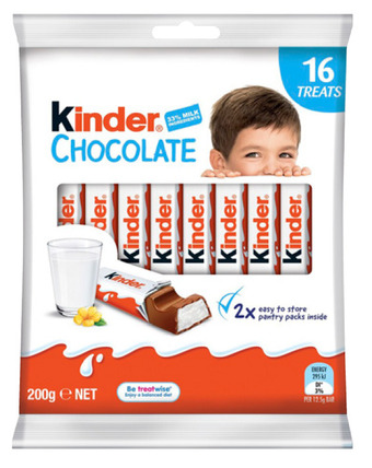 BIG W Kinder 16-pack chocolate sharepack 200g offer