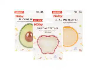 BIG W Nuby silicone fruit teether - assorted offer