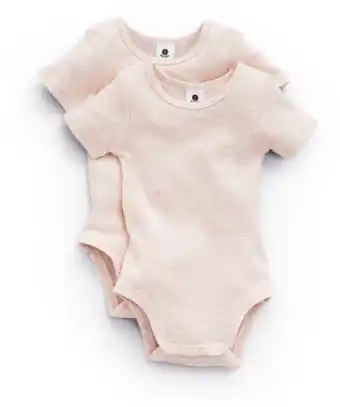 BIG W Dymples 2-pack ribbed bodysuits sizes 0000-1 - oatmeal offer
