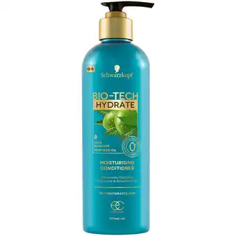 BIG W Schwarzkopf bio-tech hydrate conditioner 500ml offer