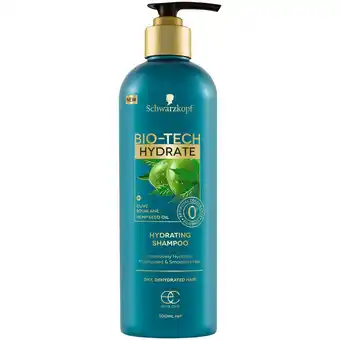 BIG W Schwarzkopf bio-tech hydrate shampoo 500ml offer
