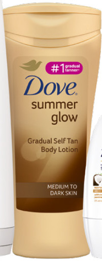 BIG W Dove summer glow gradual self tan body lotion 400ml - dark/ medium offer