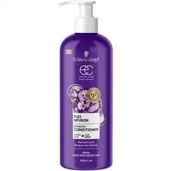 BIG W Schwarzkopf extra care plex infusion bonding conditioner 950ml offer