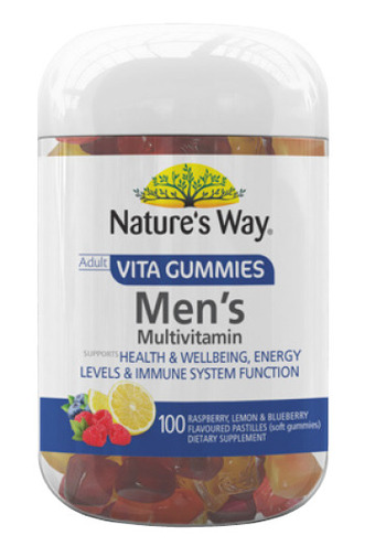 Nature's way men's multi-vitamin vita gummies 100 pack