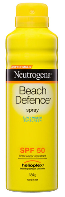 BIG W Neutrogena beach defence sunscreen spray 184g offer