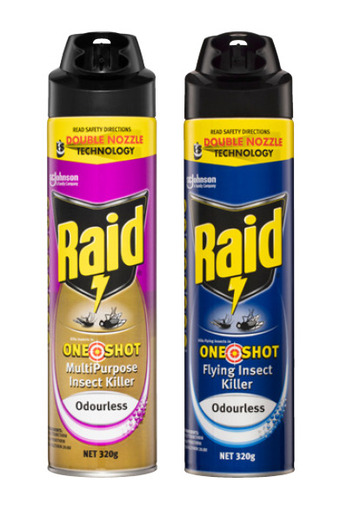 BIG W Raid one shot insect killer sprays 320g offer