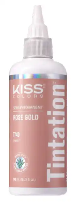 Kiss tintation semi-permanent hair colour treatment t740 - rose gold