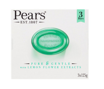 BIG W Pears pure & gentle soap with lemon flower extract 3 pack offer