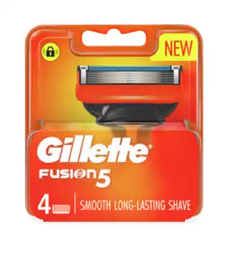 Gillette fusion razor blades 4 cartridges refills