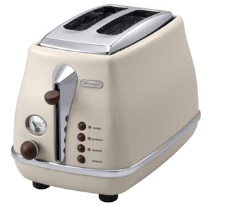 The Good Guys Delonghi icona vintage 2 slice toaster - beige offer
