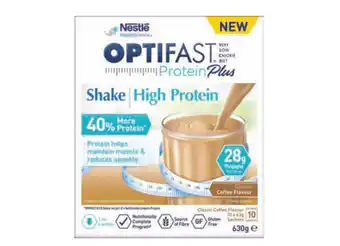 Optifast protein plus shake coffee 63g x 10 sachets