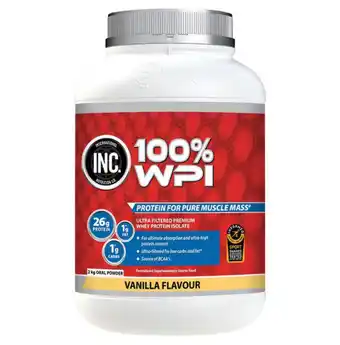 Chemist Warehouse Inc. 100% wpi 2kg - vanilla offer