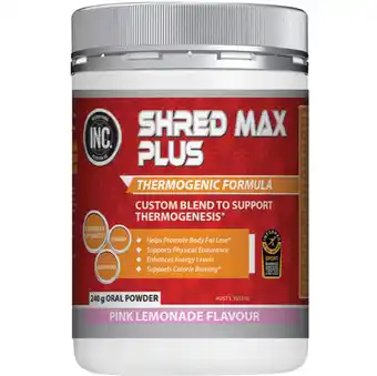 Inc. shred max plus 240g - pink lemonade