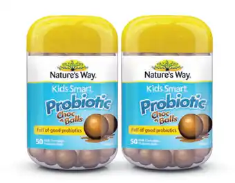 Chemist Warehouse Nature’s way kids smart probiotic 50 choc balls offer