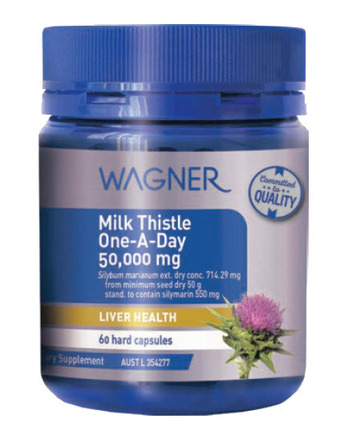 Chemist Warehouse Wagner milk thistle one-a-day 50,000mg 60 capsules offer